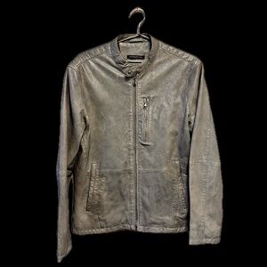 JOHN VARVATOS 100% SHEEP LEATHER GRAY